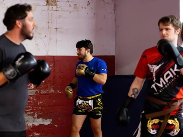 Sparring at TMA Kickboxing