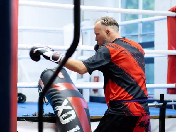 Training at TMA Kickboxing
